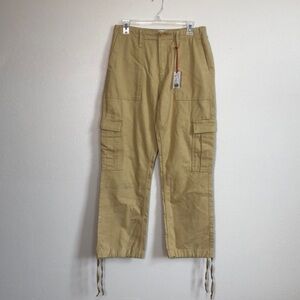 New BDG Urban Outfitters Women's Medium Gold Cotton Cargo Joggers Style 003/47